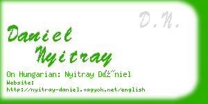 daniel nyitray business card